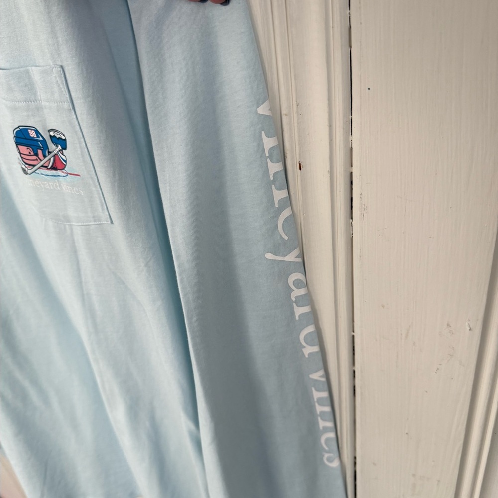 Vineyard Vines Sky Blue Long Sleeve Tee - Picture 3 of 5